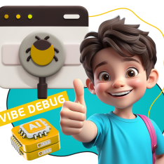 Тестирование & Vibe Debug. Охотники за багами - КИБЕРшкола программирования для детей, компьютерные курсы для школьников, начинающих и подростков - KIBERone г. Воткинск