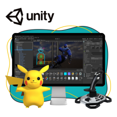 Мир игр на Unity 2D на популярном движке + AI-помощники - КИБЕРшкола программирования для детей, компьютерные курсы для школьников, начинающих и подростков - KIBERone г. Воткинск