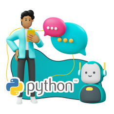Умный чат-бот на Python - КИБЕРшкола программирования для детей, компьютерные курсы для школьников, начинающих и подростков - KIBERone г. Воткинск