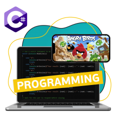 Программирование на C#. Удивительный мир 2D-игр - КИБЕРшкола программирования для детей, компьютерные курсы для школьников, начинающих и подростков - KIBERone г. Воткинск